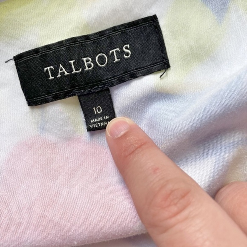 Talbots Colorful Fruit Cotton Blend A-Line Midi‎ Skirt - Picture 3 of 11